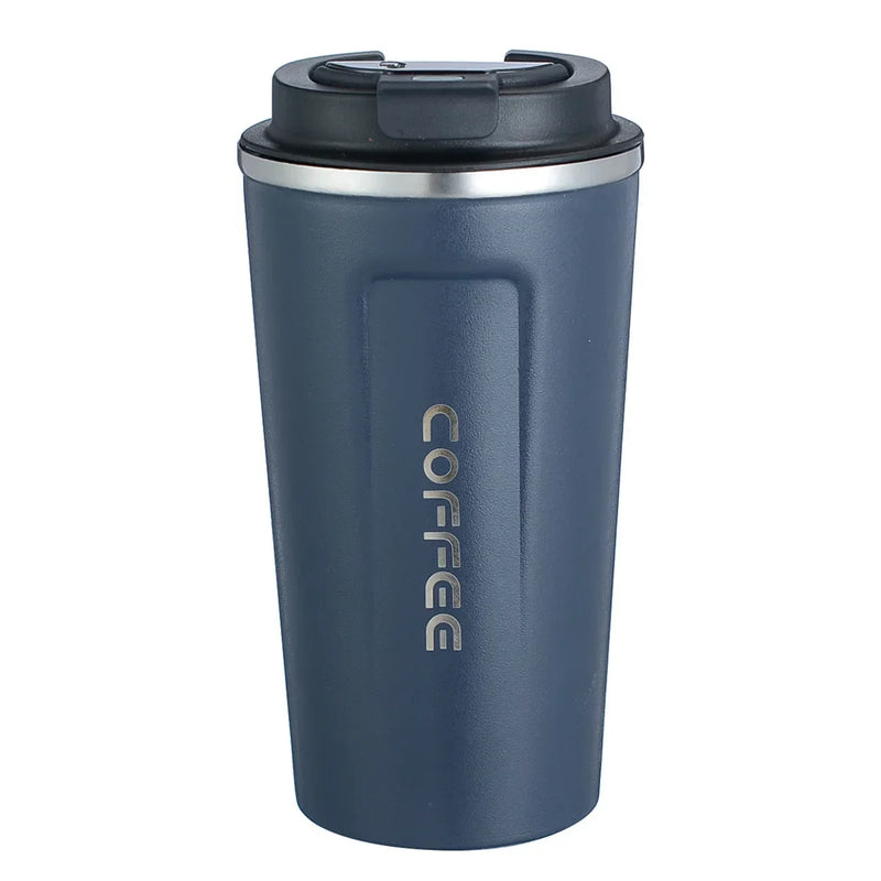 Caneca térmica de aço inoxidável, 380/510ml, display de temperatura